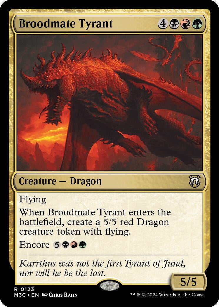 Broodmate Tyrant (123) (Commander: Modern Horizons 3)