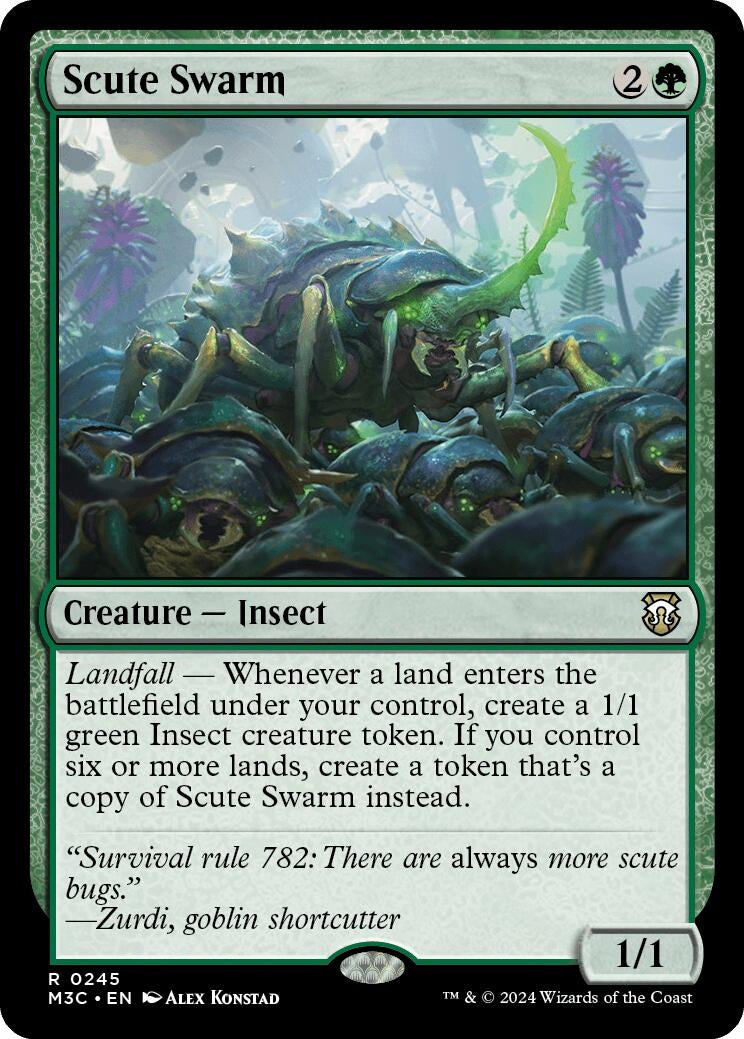 Scute Swarm (Ripple Foil) (245) (Commander: Modern Horizons 3)