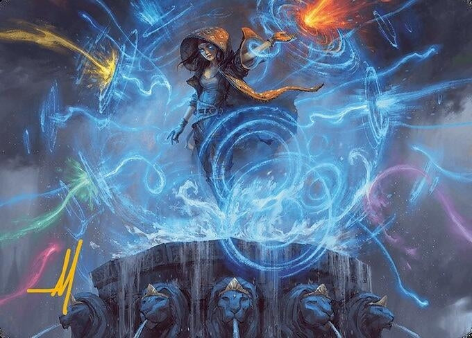 Flusterstorm Art Card (Gold-Stamped Signature) (54) (Art Series: Modern Horizons 3)