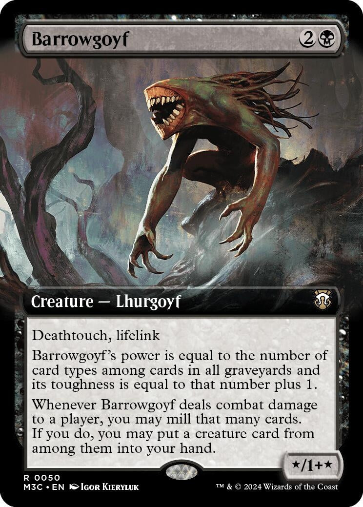 Barrowgoyf (Extended Art) (Ripple Foil) (50) (Commander: Modern Horizons 3)