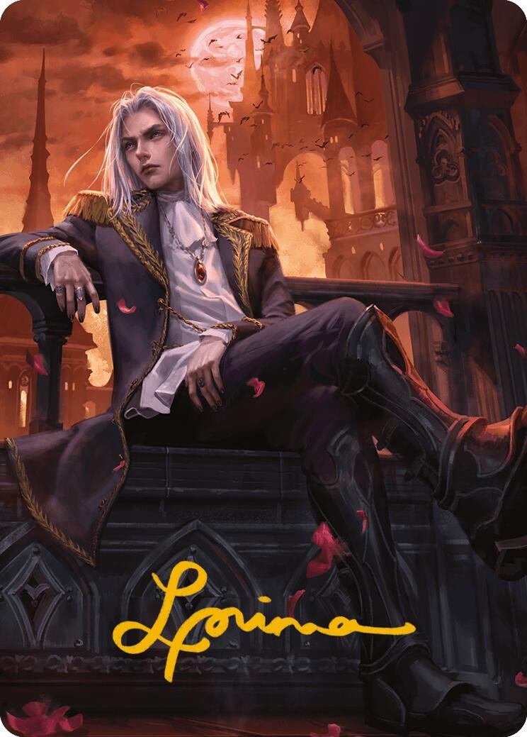 Sorin of House Markov Art Card (Gold-Stamped Signature) (52) (Art Series: Modern Horizons 3)