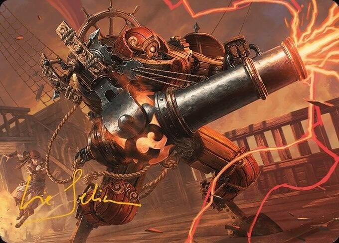 Blaster Hulk Art Card (Gold-Stamped Signature) (31) (Art Series: Modern Horizons 3)