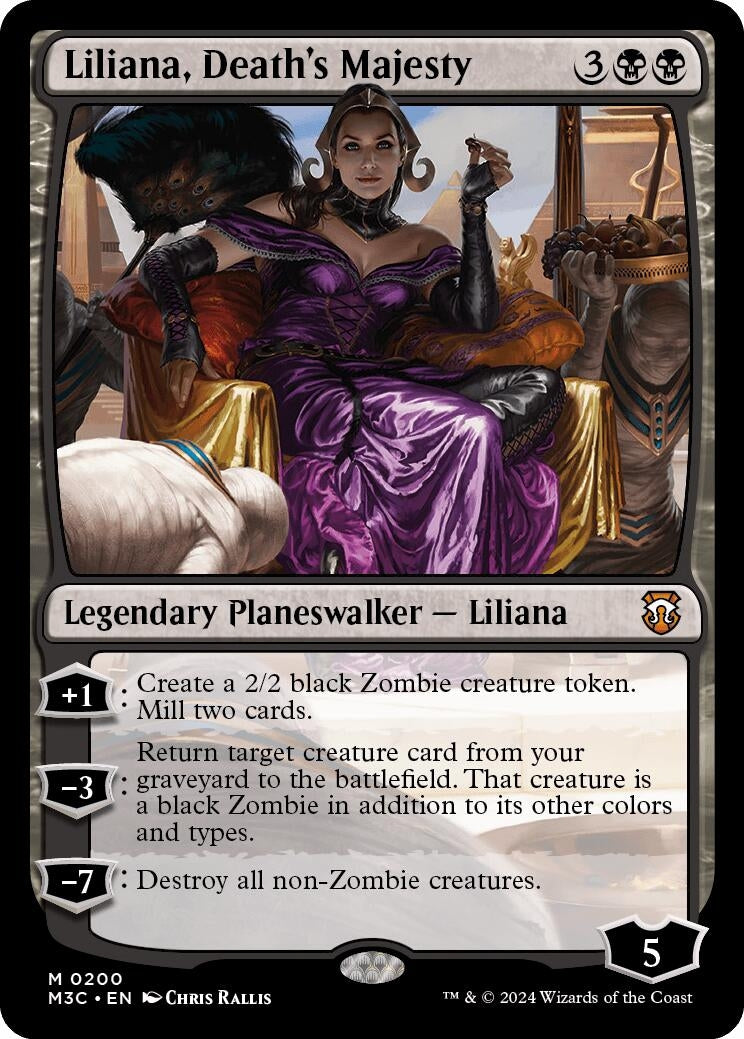 Liliana, Death's Majesty (Ripple Foil) (200) (Commander: Modern Horizons 3)