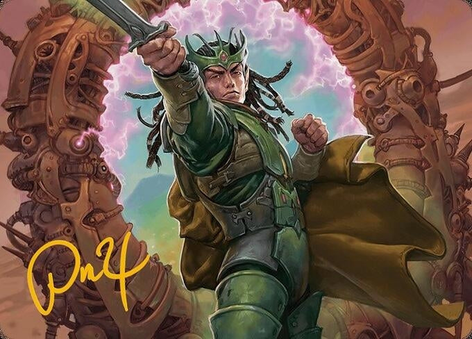 Eladamri, Korvecdal Art Card (Gold-Stamped Signature) (9) (Art Series: Modern Horizons 3)