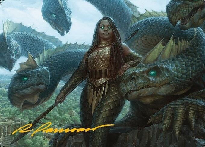 Hydra Trainer Art Card (Gold-Stamped Signature) (10) (Art Series: Modern Horizons 3)