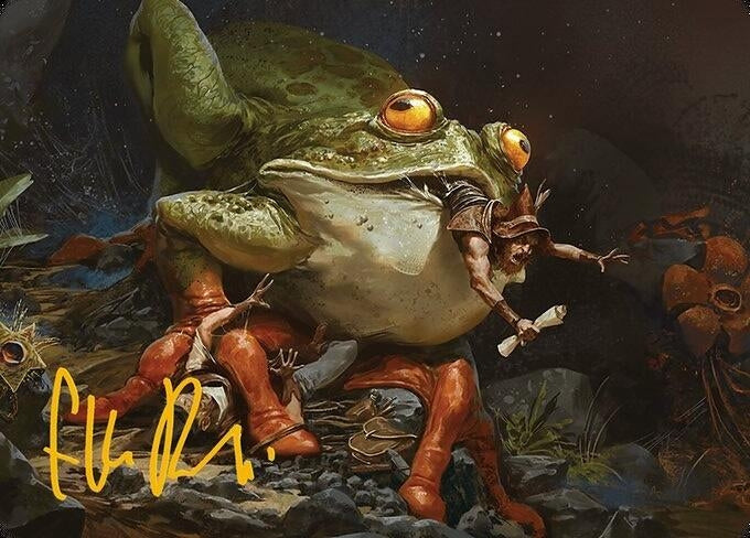 Rampant Frogantua Art Card (Gold-Stamped Signature) (32) (Art Series: Modern Horizons 3)