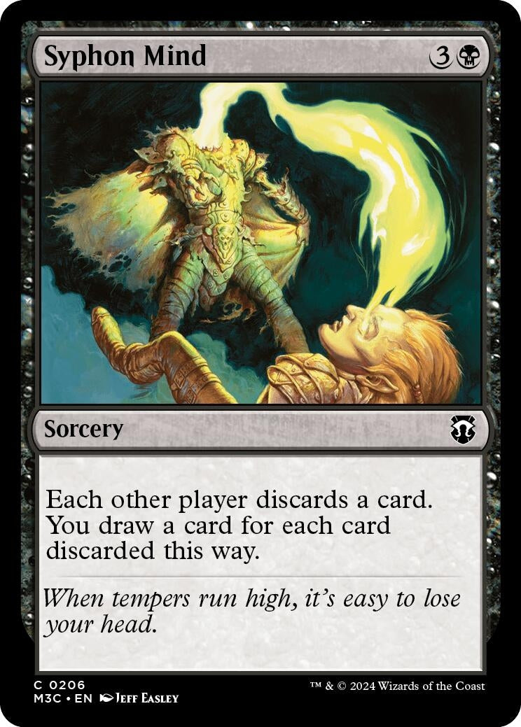 Syphon Mind (Ripple Foil) (206) (Commander: Modern Horizons 3)