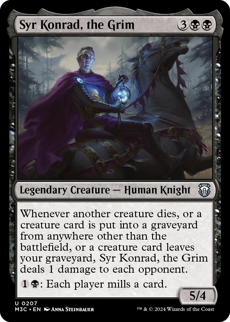 Syr Konrad, the Grim (Ripple Foil) (207) (Commander: Modern Horizons 3)