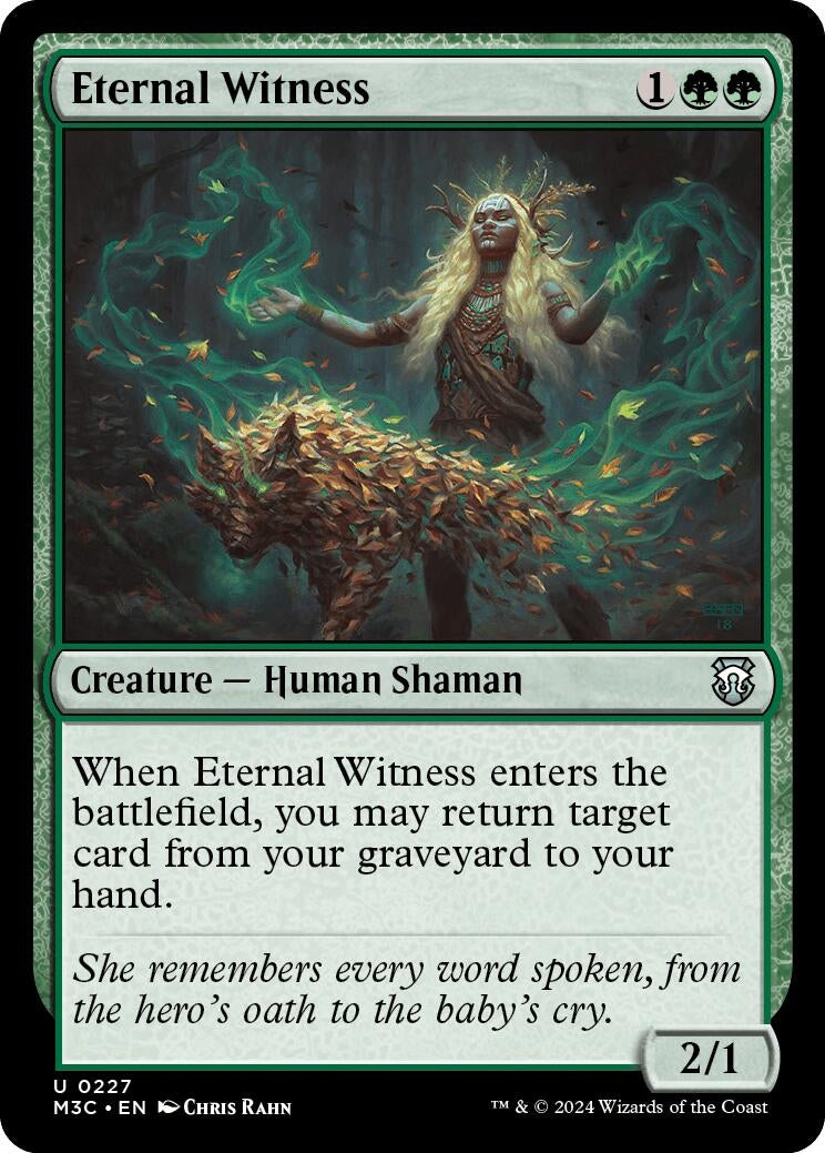Eternal Witness (Ripple Foil) (227) (Commander: Modern Horizons 3)