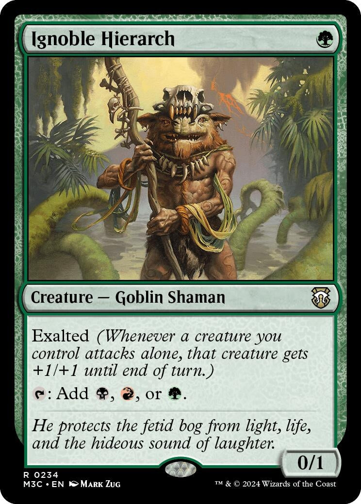 Ignoble Hierarch (Ripple Foil) (234) (Commander: Modern Horizons 3)