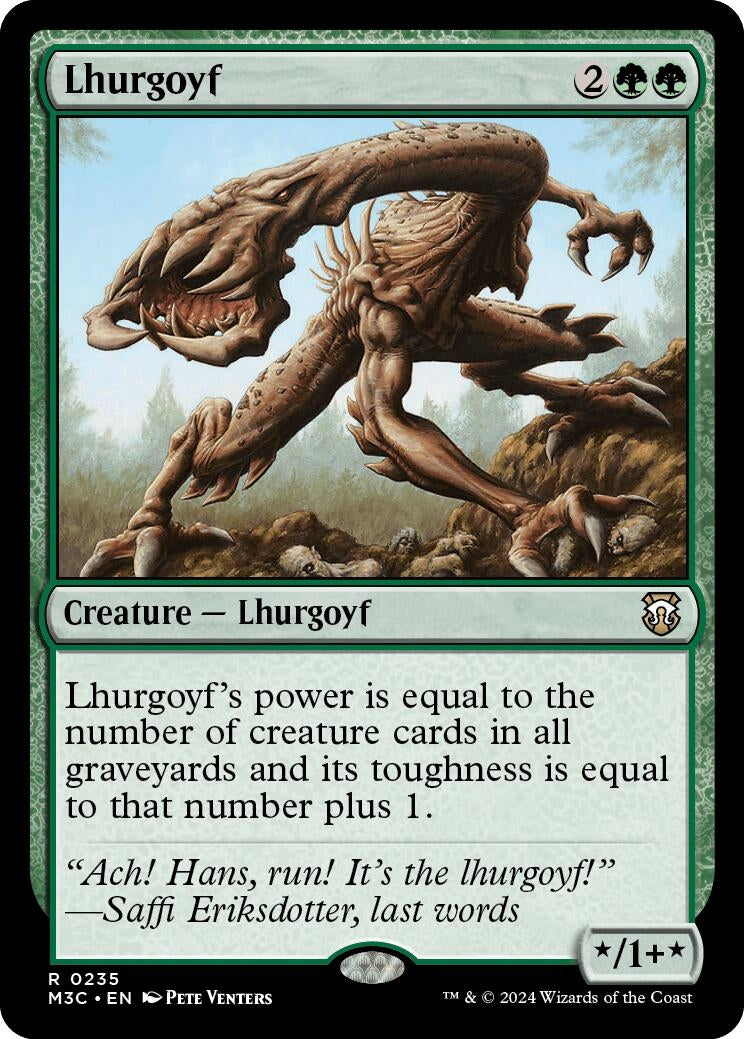 Lhurgoyf (Ripple Foil) (235) (Commander: Modern Horizons 3)