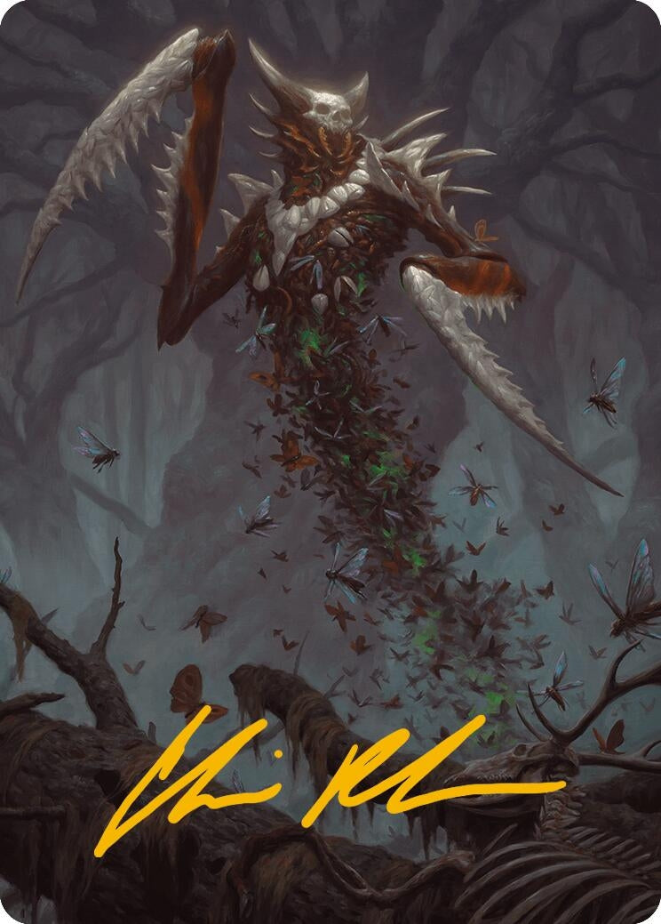 Grist, the Plague Swarm Art Card (Gold-Stamped Signature) (18) (Art Series: Modern Horizons 3)