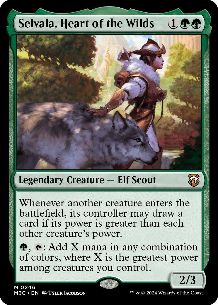 Selvala, Heart of the Wilds (Ripple Foil) (246) (Commander: Modern Horizons 3)