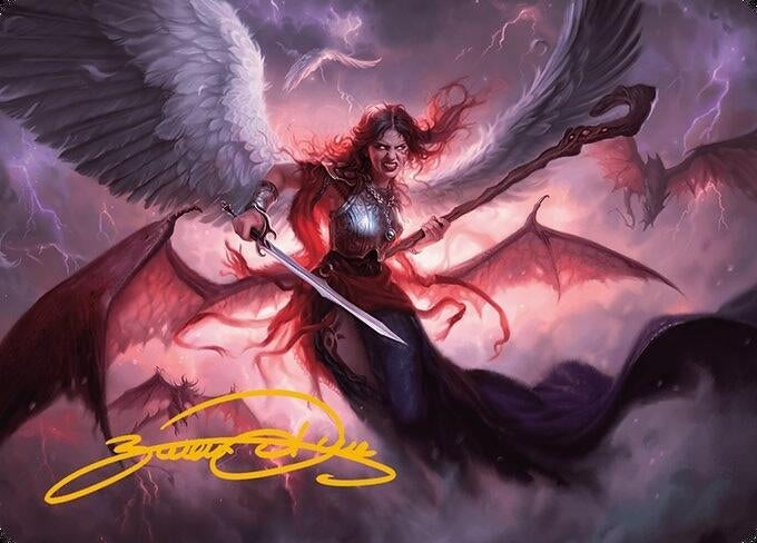 Kaalia of the Vast Art Card (Gold-Stamped Signature) (22) (Art Series: Modern Horizons 3)