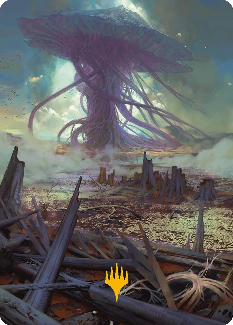 Swamp Art Card (Gold-Stamped Planeswalker Symbol) (24) (Art Series: Modern Horizons 3)
