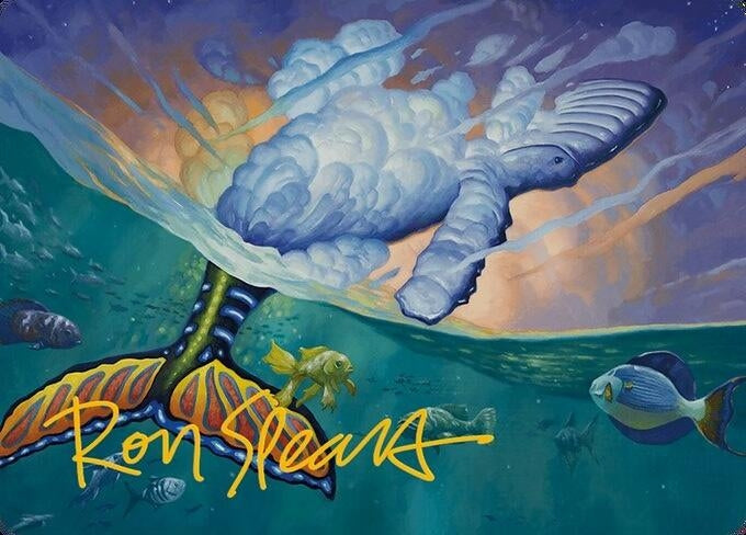 Dreamtide Whale Art Card (Gold-Stamped Signature) (2) (Art Series: Modern Horizons 3)