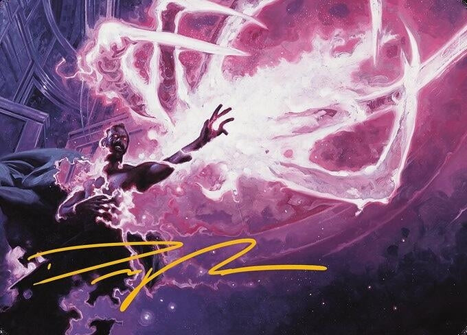 Flare of Malice Art Card (Gold-Stamped Signature) (3) (Art Series: Modern Horizons 3)