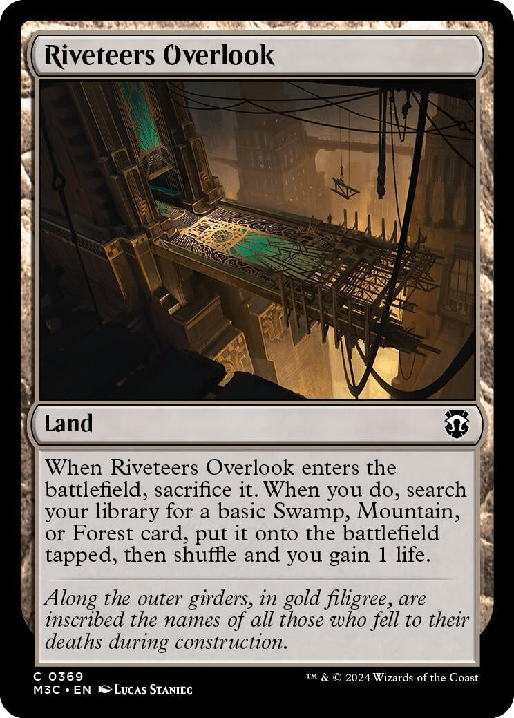 Riveteers Overlook (Ripple Foil) (369) (Commander: Modern Horizons 3)