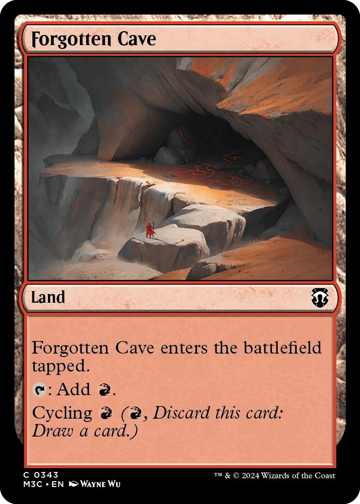 Forgotten Cave (Ripple Foil) (343) (Commander: Modern Horizons 3)