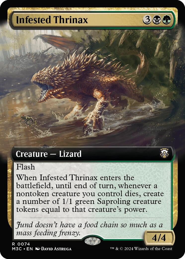 Infested Thrinax (Extended Art) (74) (Commander: Modern Horizons 3)