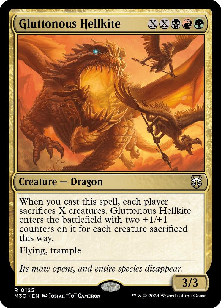 Gluttonous Hellkite (125) (Commander: Modern Horizons 3)