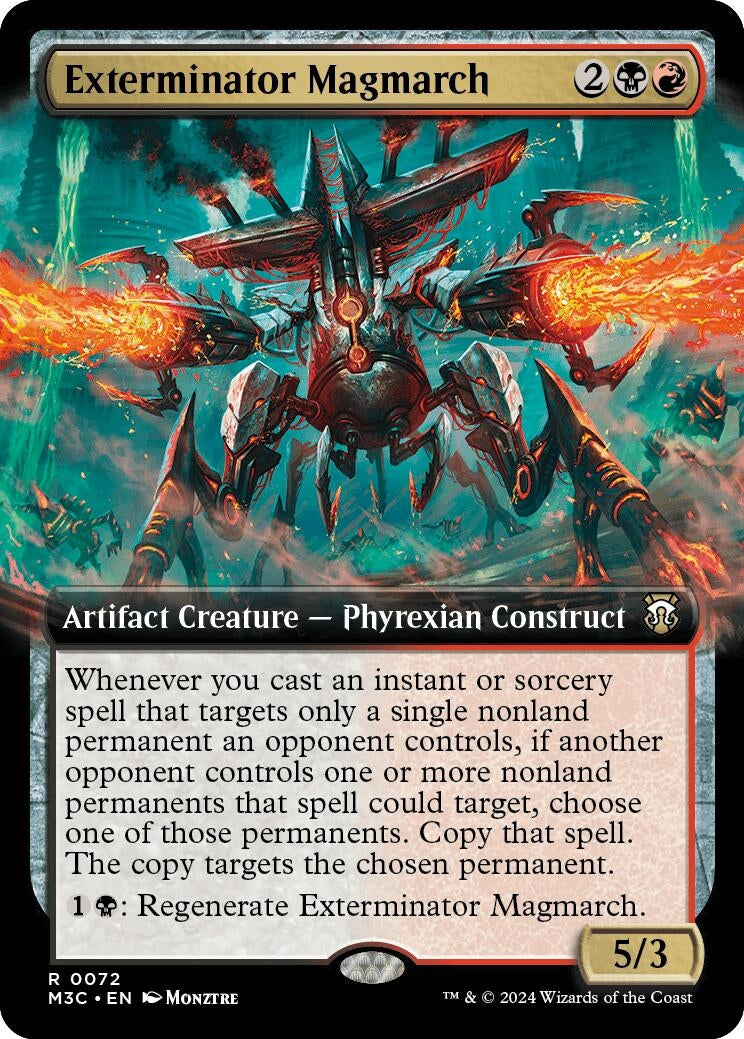 Exterminator Magmarch (Extended Art) (Ripple Foil) (72) (Commander: Modern Horizons 3)