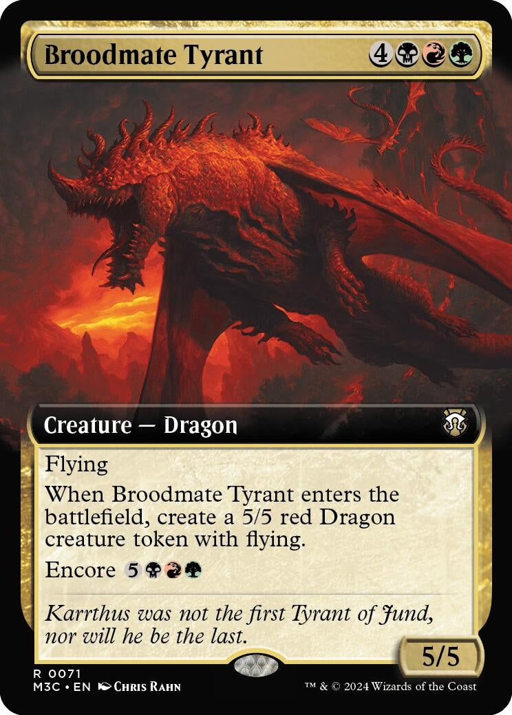 Broodmate Tyrant (Extended Art) (71) (Commander: Modern Horizons 3)