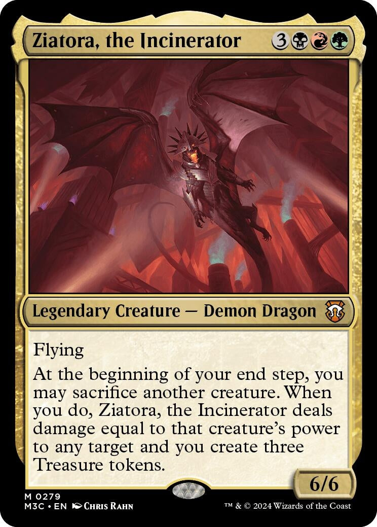 Image for Ziatora, the Incinerator (Ripple Foil) (279) - Magic: The Gathering