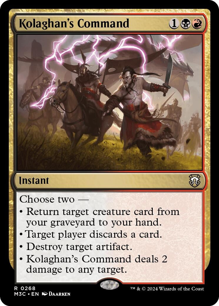 Kolaghan's Command (Ripple Foil) (268) (Commander: Modern Horizons 3)