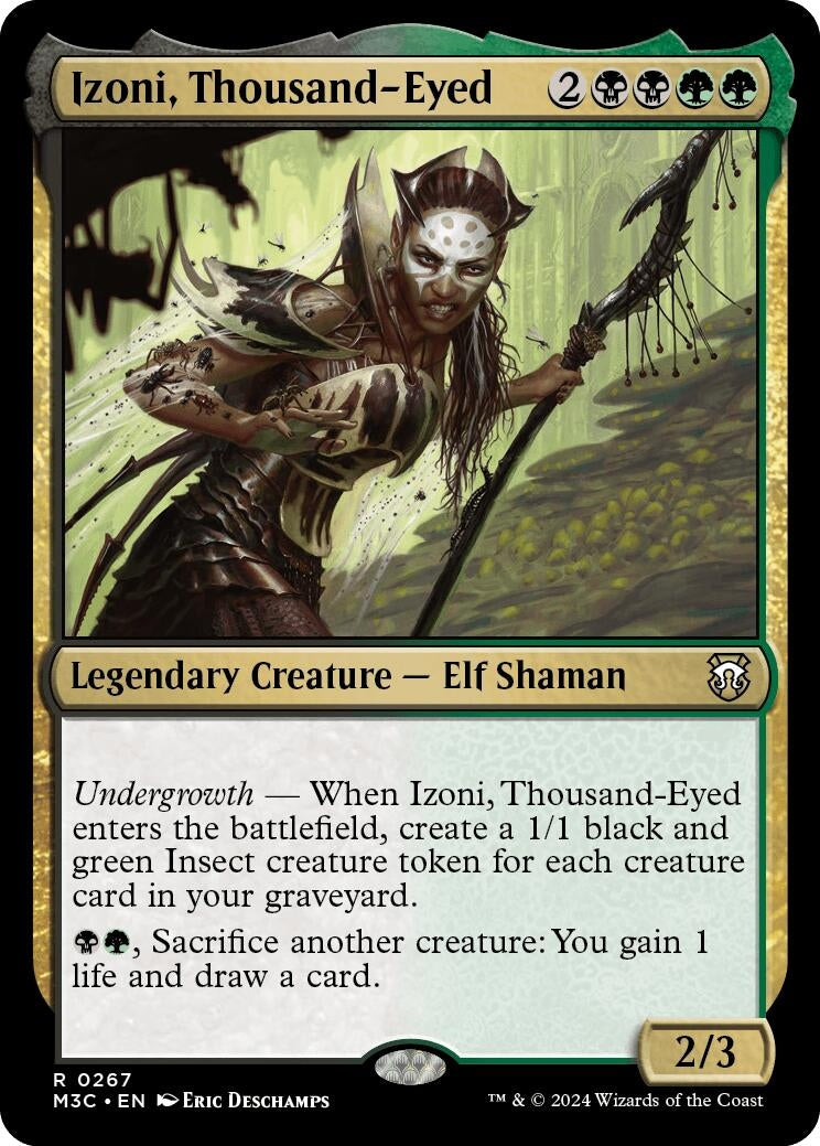 Izoni, Thousand-Eyed (Ripple Foil) (267) (Commander: Modern Horizons 3)