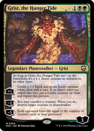 Grist, the Hunger Tide (Ripple Foil) (264) (Commander: Modern Horizons 3)