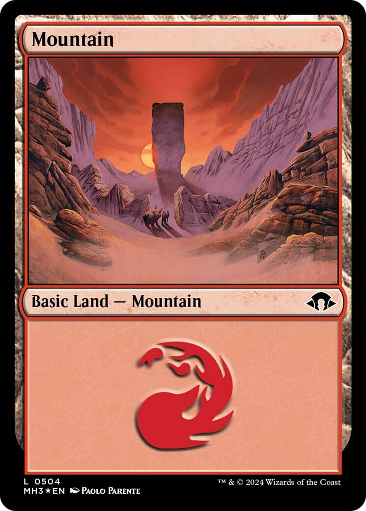 Mountain (0504) (Ripple Foil) (504) (Modern Horizons 3)