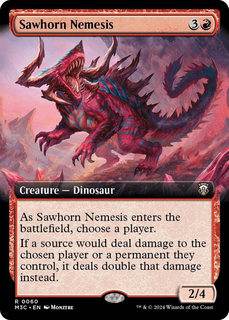 Sawhorn Nemesis (Extended Art) (60) (Commander: Modern Horizons 3)