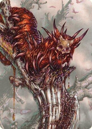 Grist, Voracious Larva Art Card (53) (Art Series: Modern Horizons 3)