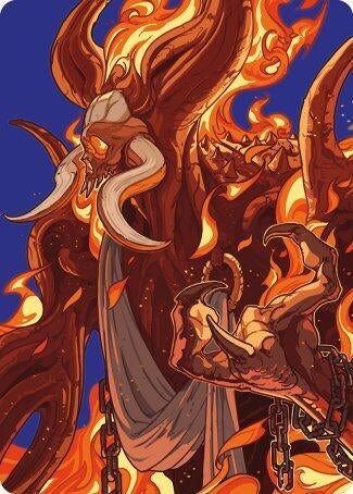 Phlage, Titan of Fire's Fury Art Card (50) (Art Series: Modern Horizons 3)