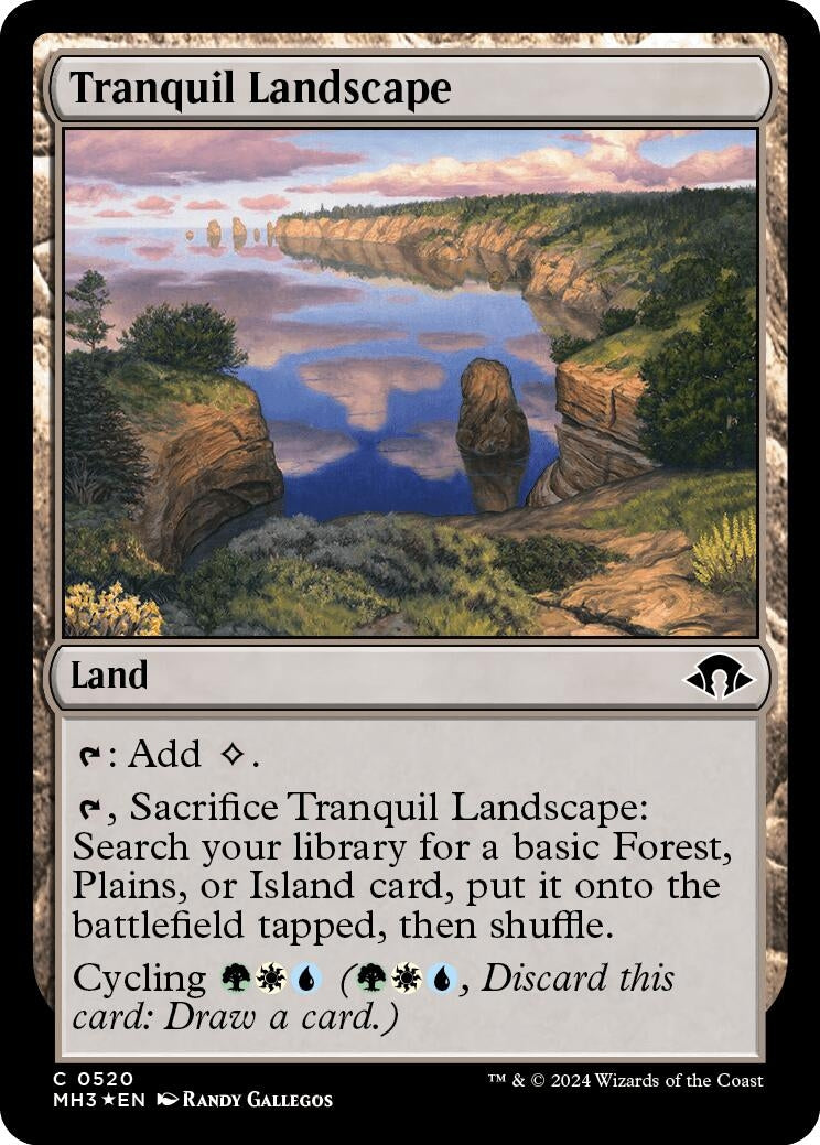 Image for Tranquil Landscape (Ripple Foil) (520) - Magic: The Gathering