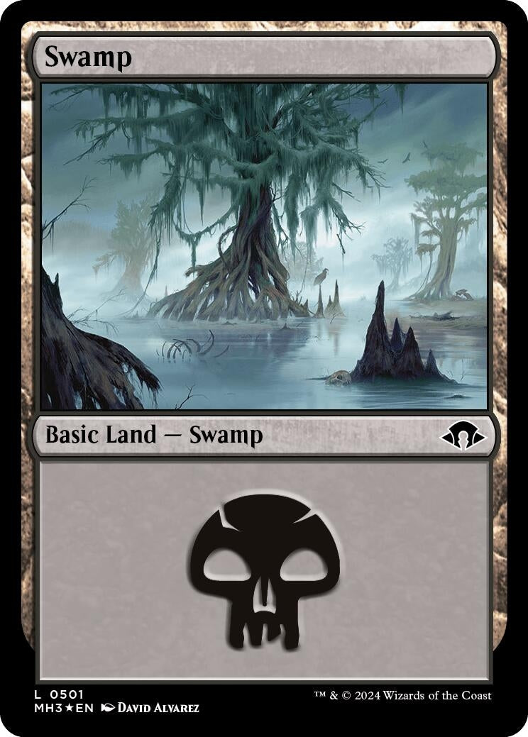 Swamp (0501) (Ripple Foil) (501) (Modern Horizons 3)