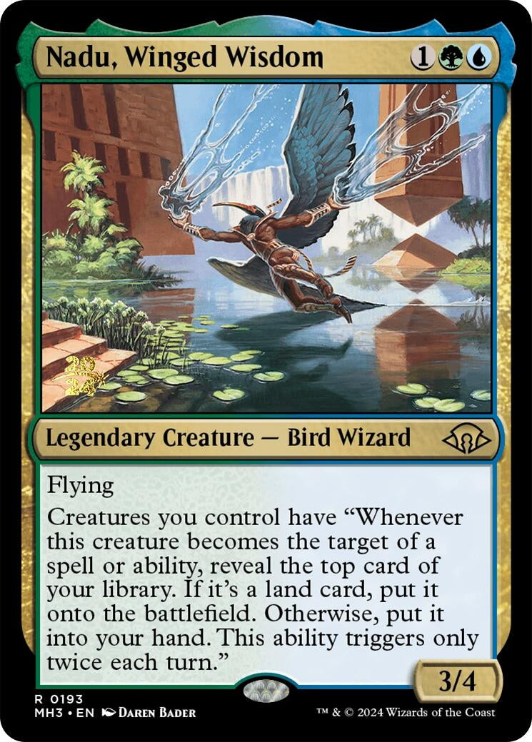 Nadu, Winged Wisdom (193) (Prerelease Cards)