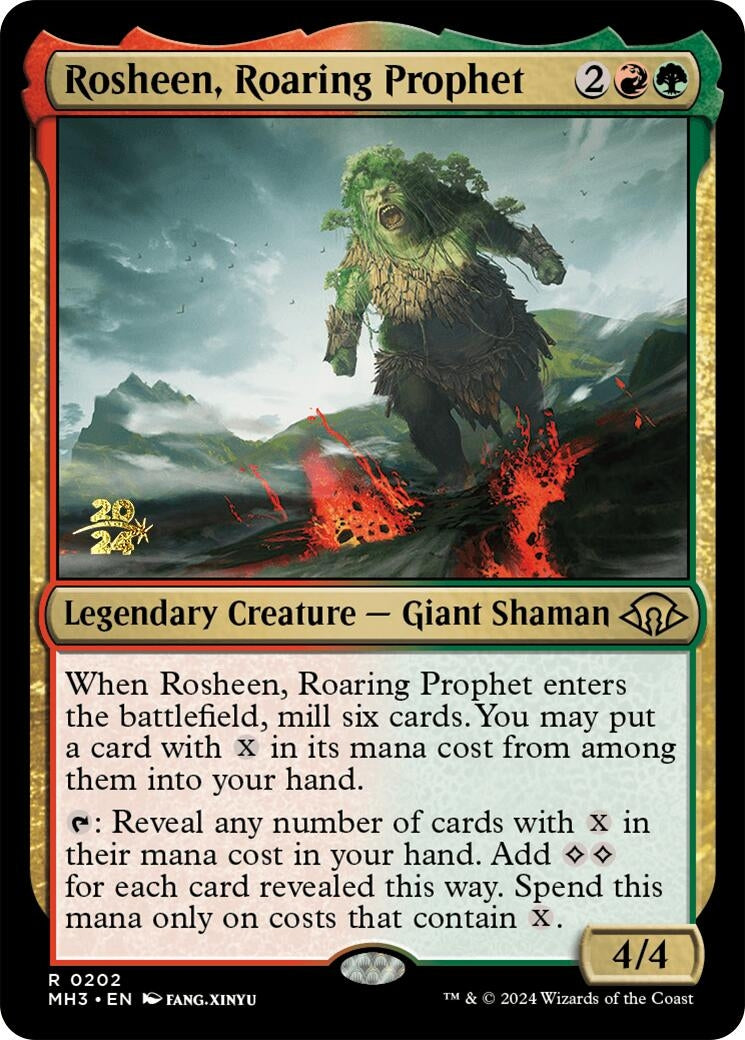 Rosheen, Roaring Prophet (202) (Prerelease Cards)