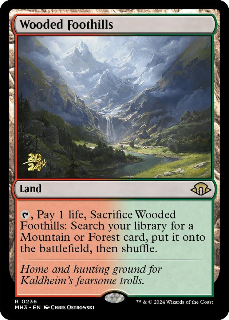 Wooded Foothills (236) (Prerelease Cards)