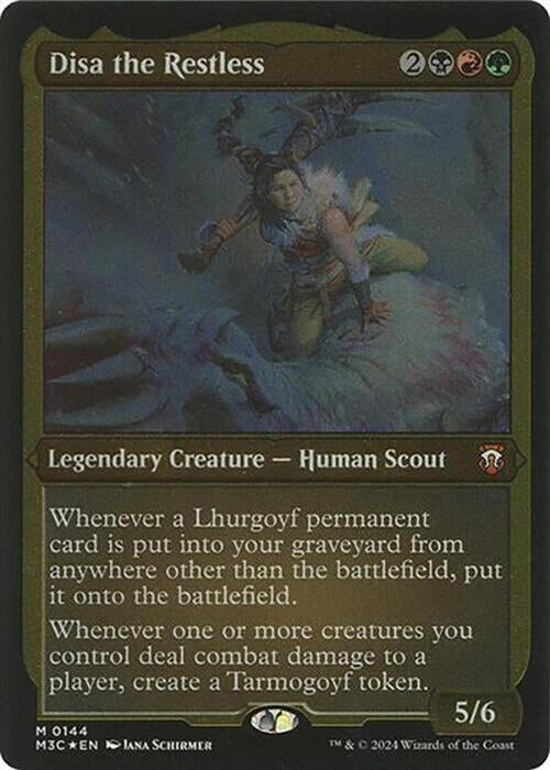 Disa the Restless (Display Commander) - Thick Stock (144) (Commander: Modern Horizons 3)