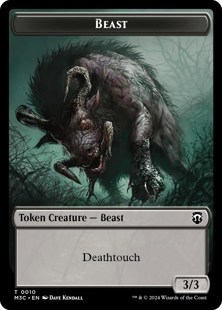 Beast (0010) // Shapeshifter (0008) Double-Sided Token (10 // 8) (Commander: Modern Horizons 3)