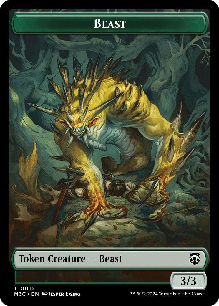 Beast (0015) // Insect (0025) Double-Sided Token (15 // 25) (Commander: Modern Horizons 3)