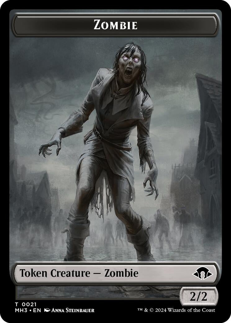 Image for Zombie // Insect (0027) Double-Sided Token (21 // 27) - Magic: The Gathering