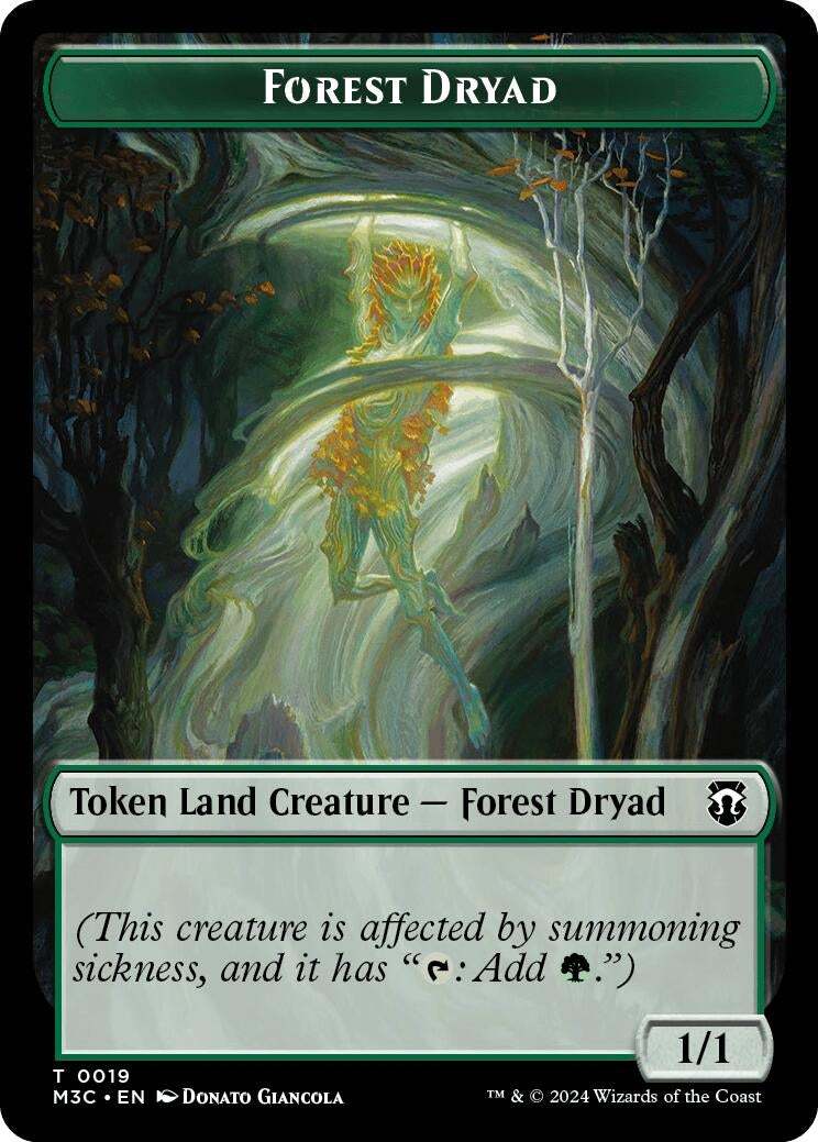 Forest Dryad // Boar Double-Sided Token (19 // 17) (Commander: Modern Horizons 3)