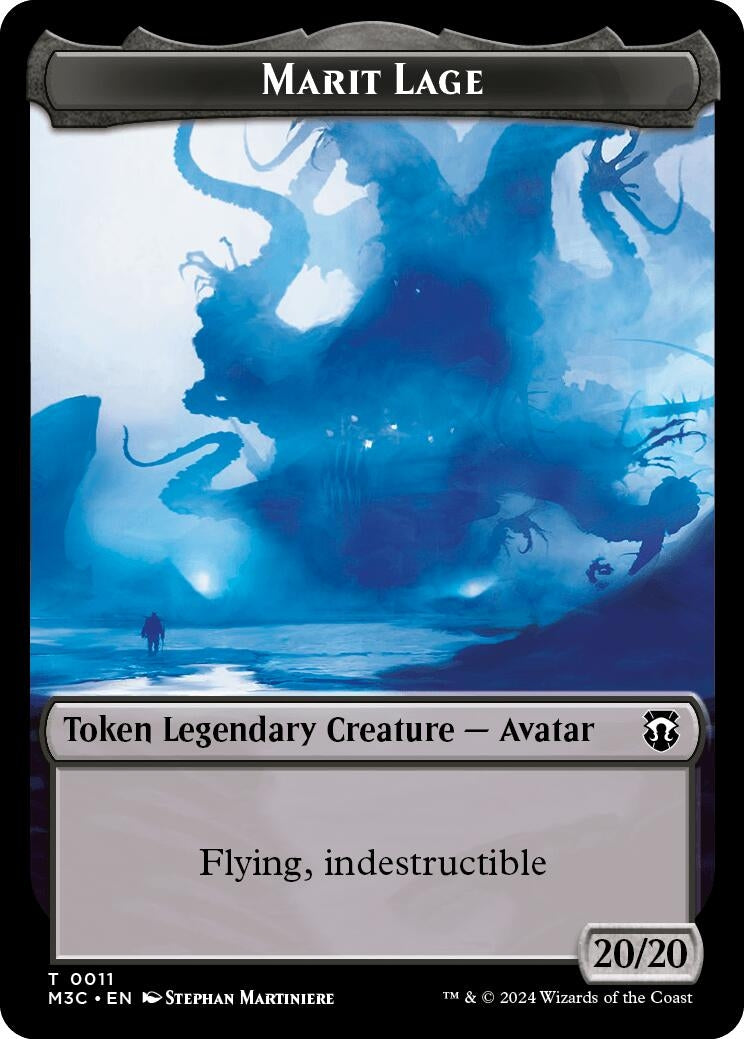 Marit Lage // Sand Warrior Double-Sided Token (11 // 23) (Commander: Modern Horizons 3)