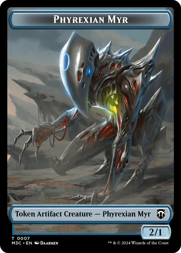 Phyrexian Myr // Servo Double-Sided Token (7 // 33) (Commander: Modern Horizons 3)