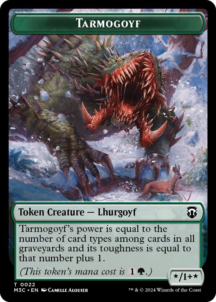 Tarmogoyf // Saproling Double-Sided Token (22 // 21) (Commander: Modern Horizons 3)