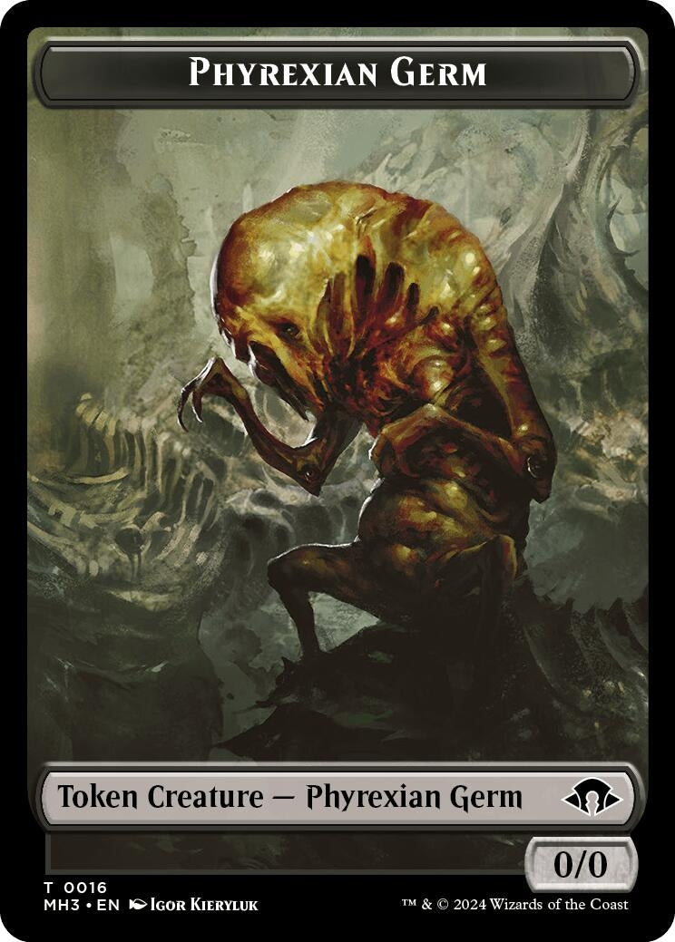 Phyrexian Germ // Zombie Army Double-Sided Token (16 // 22) (Modern Horizons 3)