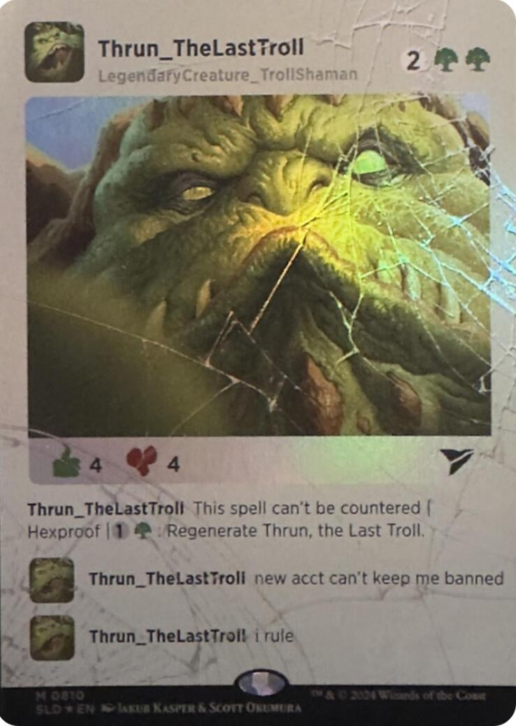 Thrun, the Last Troll (Rainbow Foil) (810) (Secret Lair Drop Series)